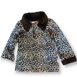 Vintage Girl’s Milton Funwear Animal Print Pullover Sweater